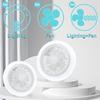 E27 Small Fan Lamp Silent Electric Fan Ceiling Light Study Room Dining Room Lighting Fixture White