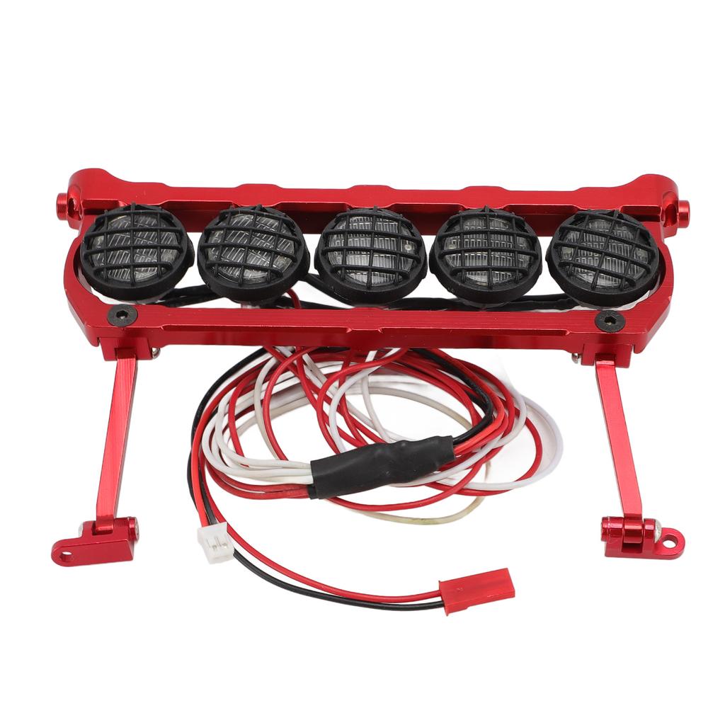 RC Roof Light Bar for EXO 110 Crawler CNC Aluminium Alloy LED Lamp Dome Spotlight 5 White Light