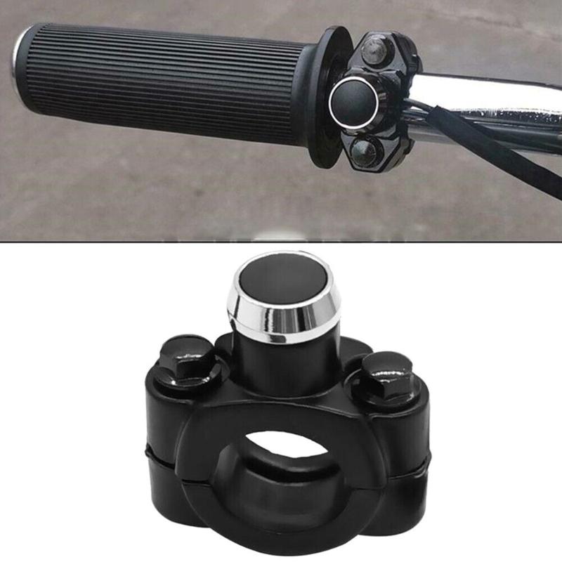 Motorcycle Switch Handlebar Mount Horn Headlight Strobe Momentary Switch Button Aluminum Alloy Interruptor Moto Parts 22mm 7/8"