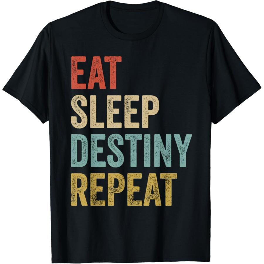 Ешь Спи Destiny Повтори Наряд для геймеров Футболка Destiny