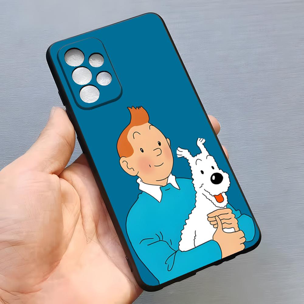 Модный Чехол для Телефона Приключения Тинтина Для Samsung S26 S25 Edge S24 S23 S22 S21 S20 Ultra Plus Fe Galaxy A54 A53 A34 A25 A16 Чехол