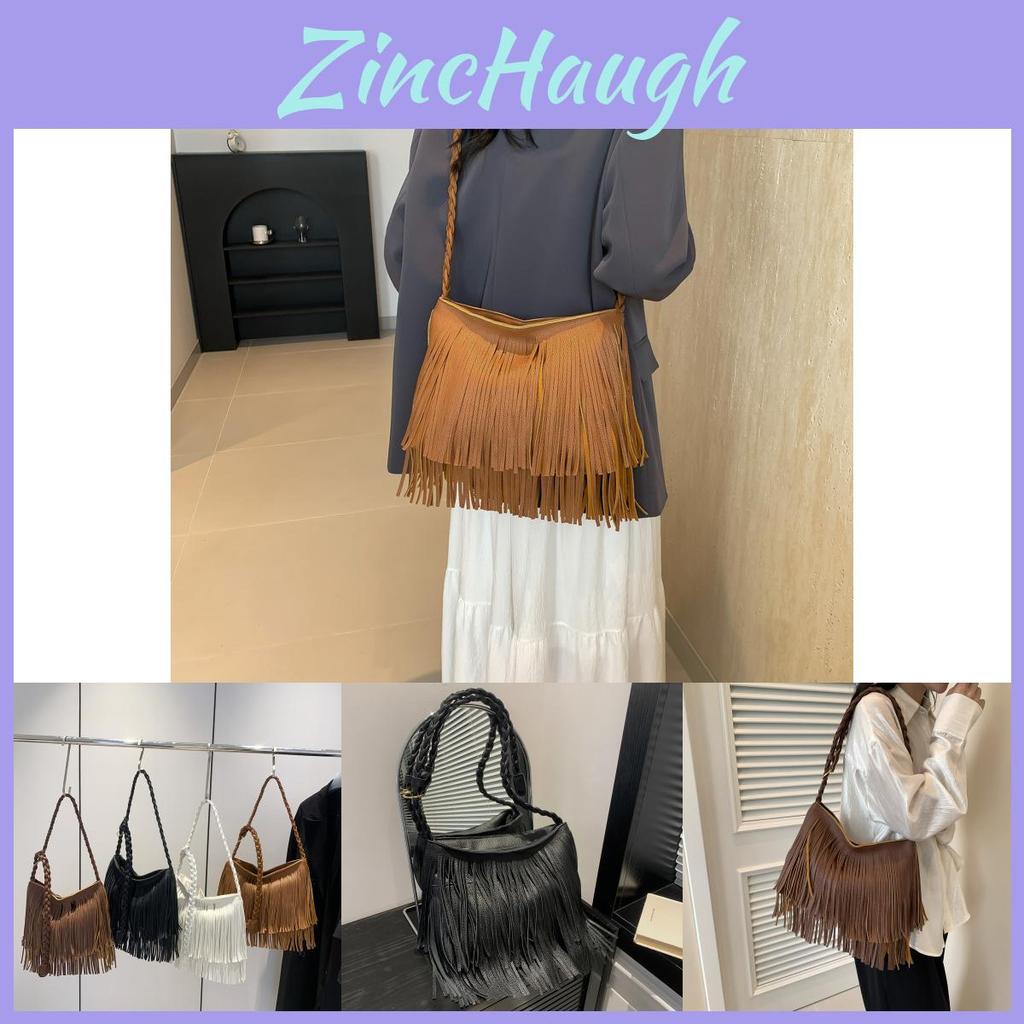 Spacious Trendy Fringed Womens Bag Stylish Korean Design For Summer 2024 Versatile Shoulder And Crossbody Use