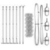 Welded Wire Fence with Concrete Foundation 10 x 0.6 m (W x H)