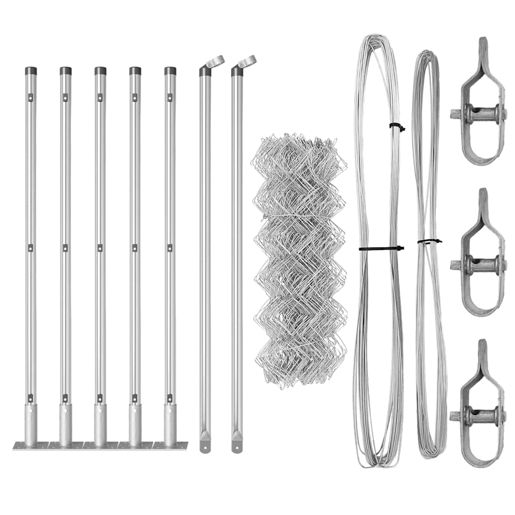 Welded Wire Fence with Concrete Foundation 10 x 0.6 m (W x H)