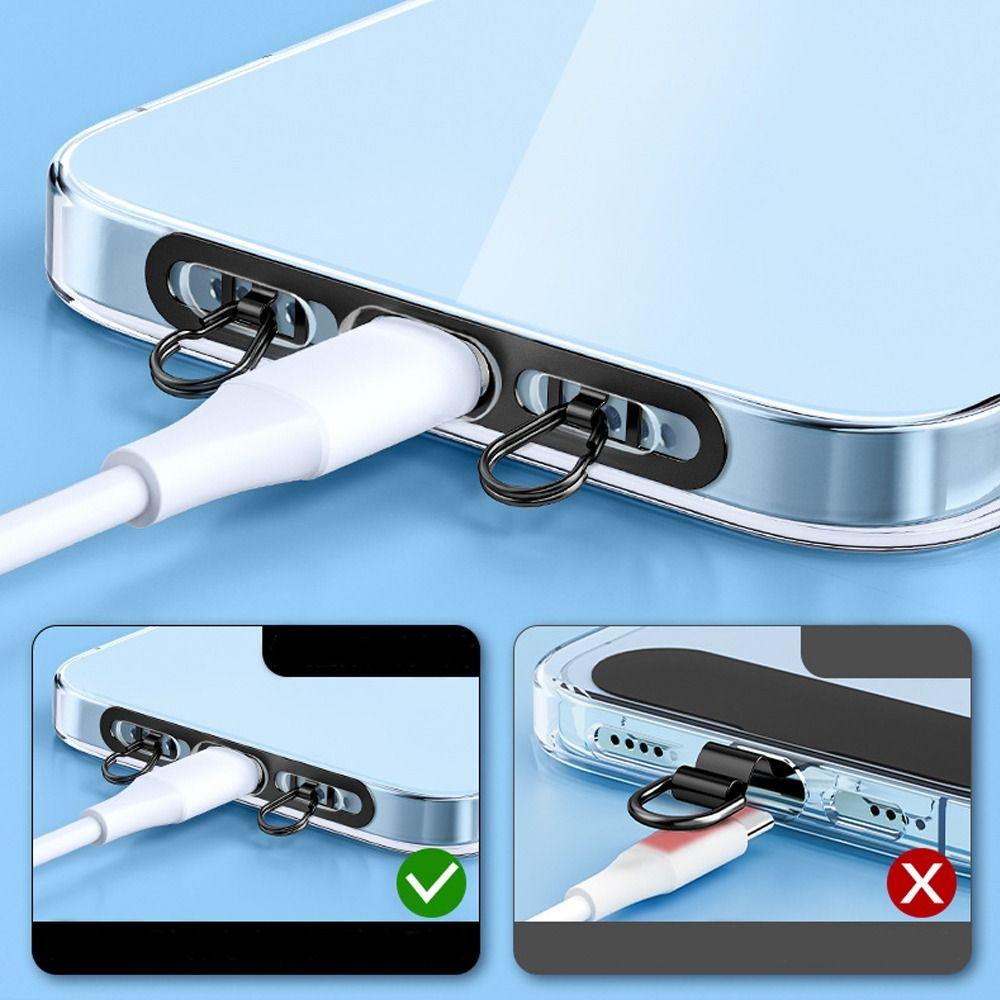 Ultra-thin Phone Lanyard Tab Double Buckle Gasket Phone Case Hanging Rope for Mobile Phone