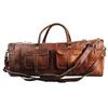 Men's Duffle Goat Leather Extra Large Luggage Shoulder Weekend Overnight Bag
