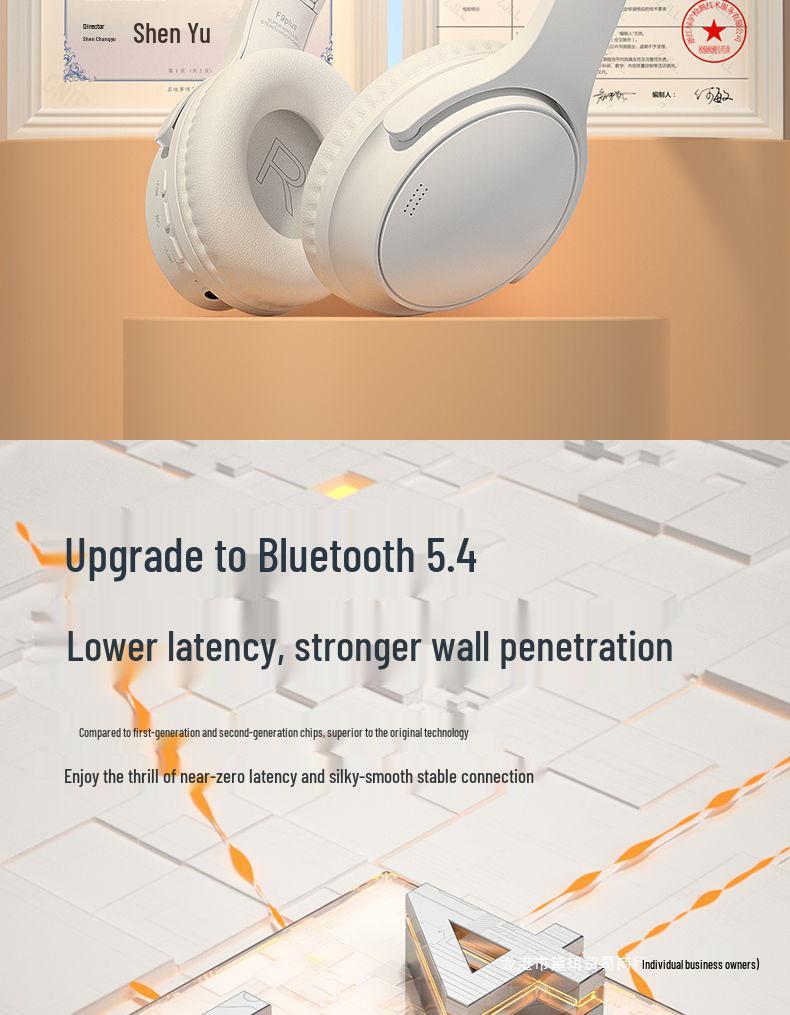 200-часовые Bluetooth накладные беспроводные игровые наушники с шумоподавлением для спорта и мобильных устройств