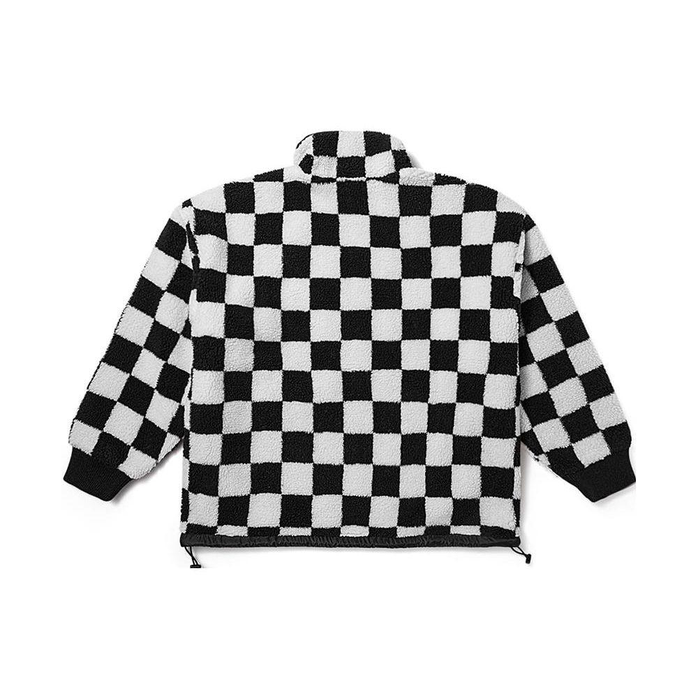 Vans Флисовая куртка с клетчатым воротником-стойкой и молнией Женские куртки Черно-белые VN000H0RCY4