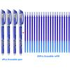 6/24Pcs/Lot Erasable Pen Refill Set Washable Handle 0.5mm Blue Black Ink School Office Writing Tool