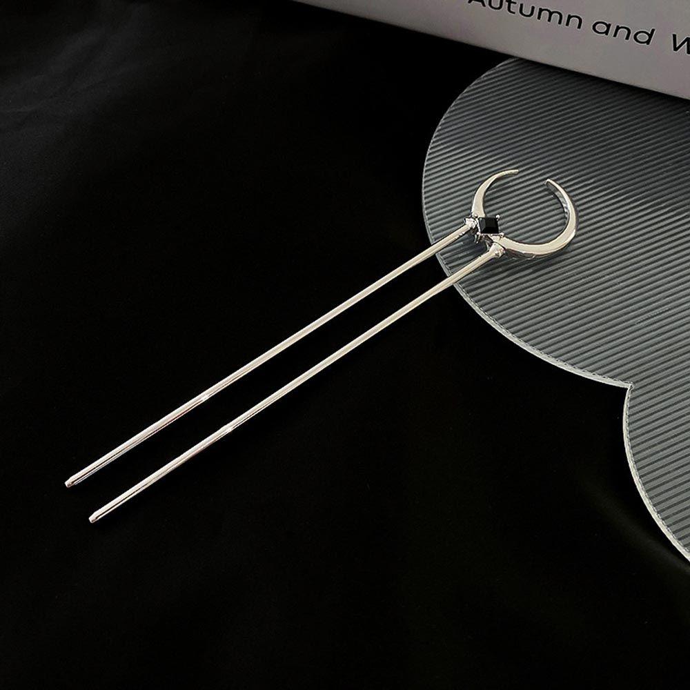 Свадебная палочка для еды, инструменты для укладки волос в виде Луны, китайская вилка для волос, корейские заколки Hanfu, женские палочки для волос