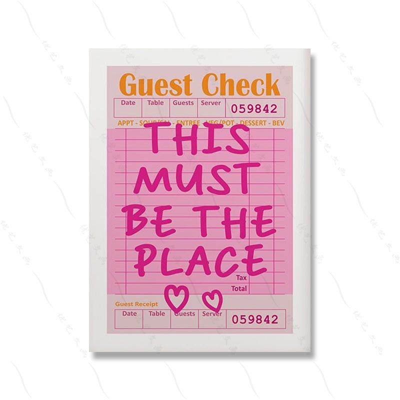 Preppy Wall Art Set Of Pink Orange Teal Teen Girl Room Maximalist Poster and Print Dopamine Decor Quirky Dorm