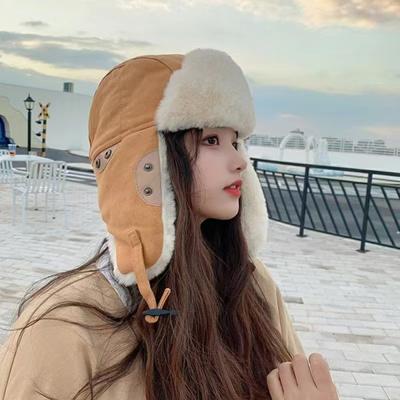 Зимняя шапка Lei Feng с утолщенным пушистым искусственным мехом и подкладкой для защиты ушей Windoroof, сохраняющая тепло