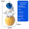 Golden Blue Astronaut Moon Ornament: Creative Space-Themed Decoration and Graduation Gift