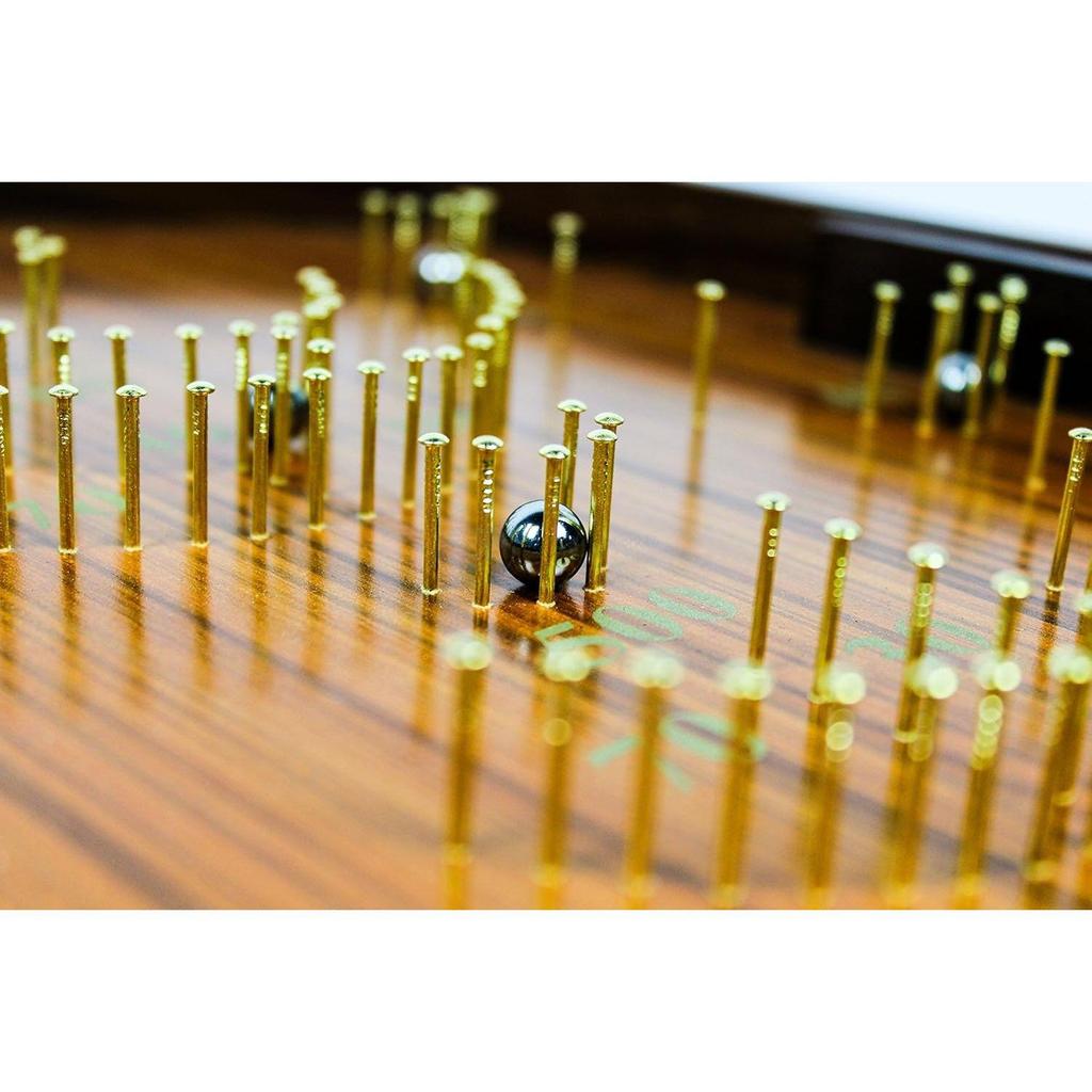 Багатель Традиционная Деревянная Настольная Игра Пинбол Ручной Работы | Эксклюзивный Детский Декор и Подарки (Набор из 2)