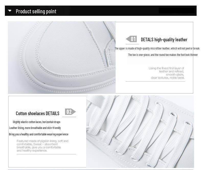 Мужские белые высокие повседневные модные туфли