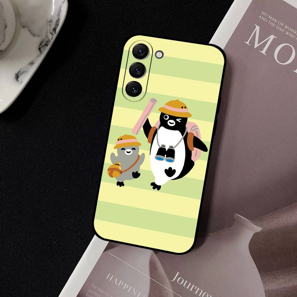 Милый чехол для телефона с пингвином P-Pingu для Samsung Galaxy S21 S22 S23 S24ULTRA S25ULTRA FE Ultra Plus5G A52S S26 Мягкий чехол