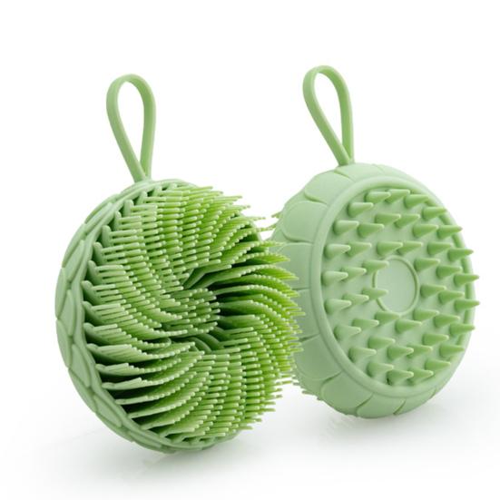 Силиконовая щетка для ванны, двусторонняя, с мягкой щетиной, для глубокого очищения, многофункциональная душевая щетка