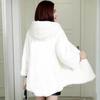 Faux Mink Coat Women's Mid-length Autumn and Winter Thick Plus Size Hooded Fur Coat Women Are Thin
