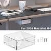 Компактная прозрачная подставка для рассеивания тепла под столом для Mac Mini M4 2024 года, аксессуары для ПК