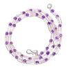 Natural Crystal Amethyst Gemstone Mix Shape Smooth Beads Necklace 17" UB-5088 UB-5088