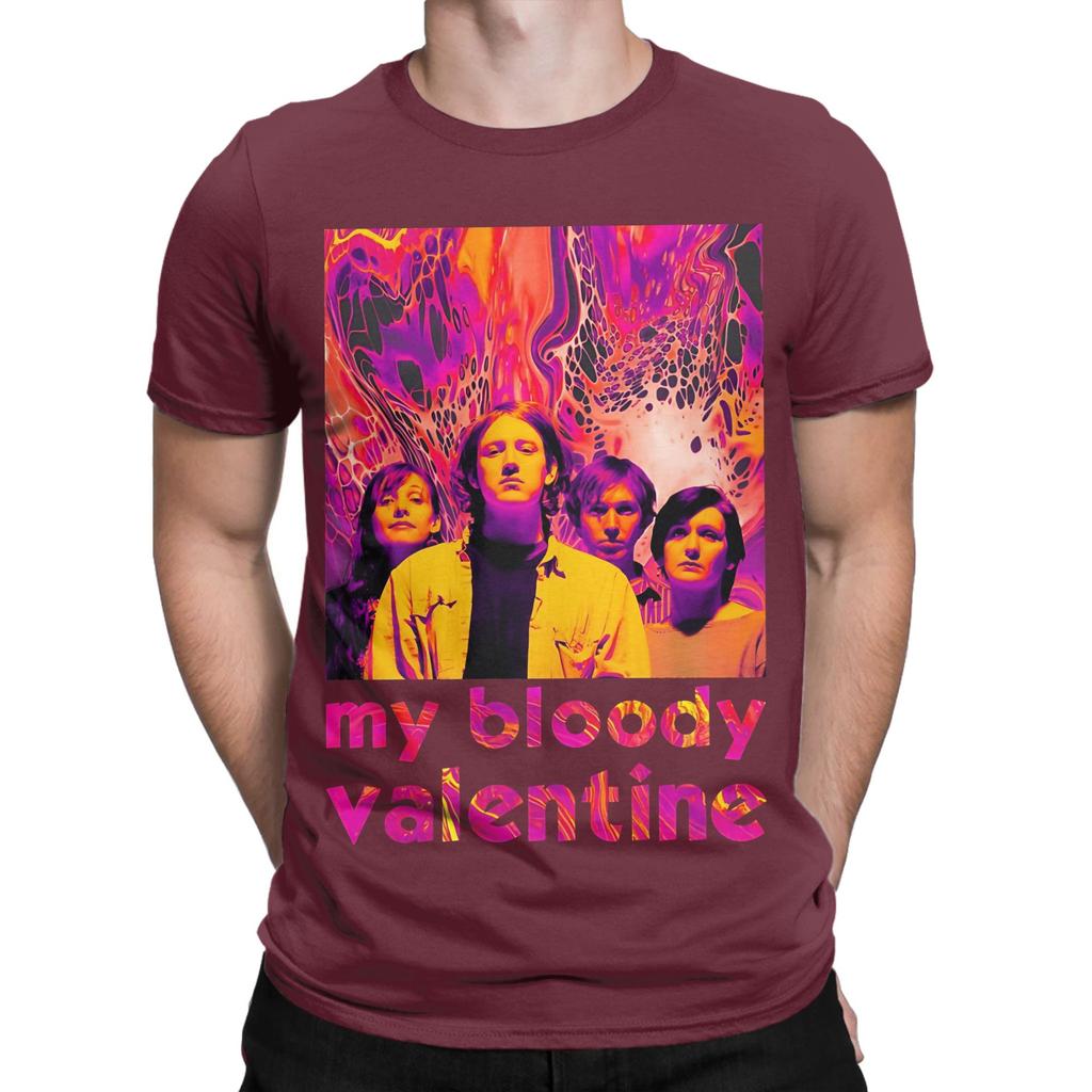 My Bloody Valentine colorful Novelty Graphic 100 Cotton TShirt My Bloody Valentine Tees Tops For Unisex