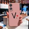 Чехол для Oppo A58 A57 A56 A55 A54 A53 A52 Чехол для телефона Популярный парный узор с буквами Высококачественный противоударный силиконовый защитный корпус для Oppo Shell