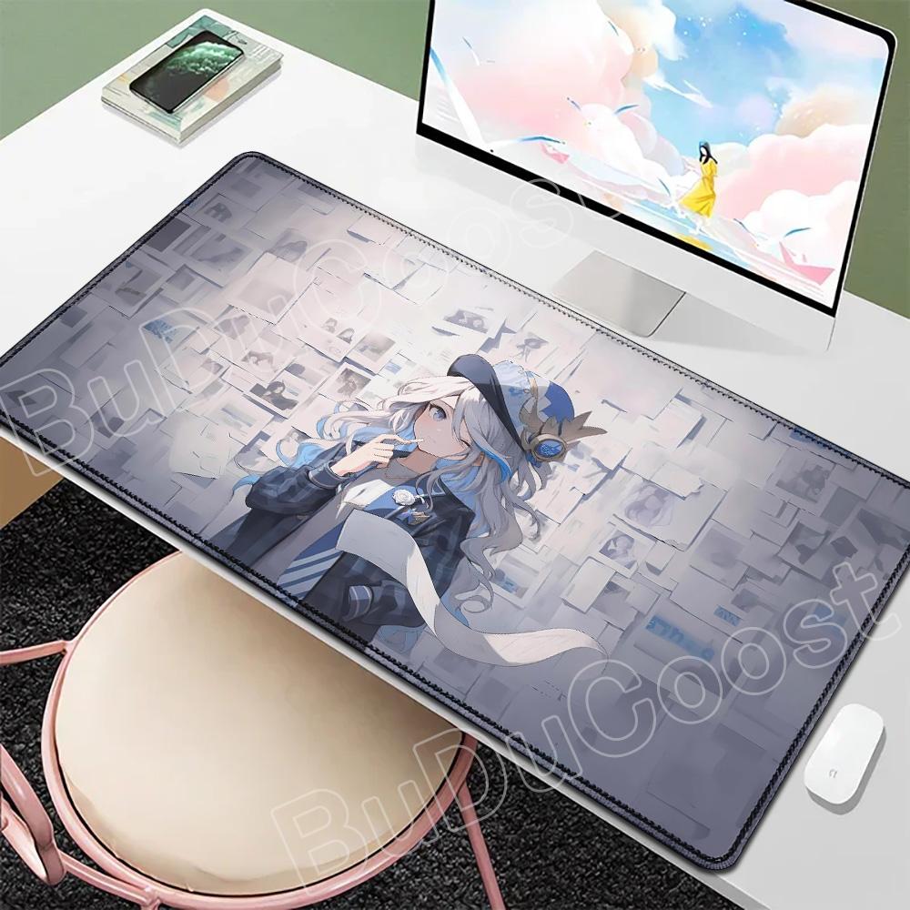Новые обои Игрок Genshin Furina Коврик для мыши Аниме Игровой коврик для мыши HD Печать Настольные коврики Резиновый настольный коврик XXL Коврики для стола