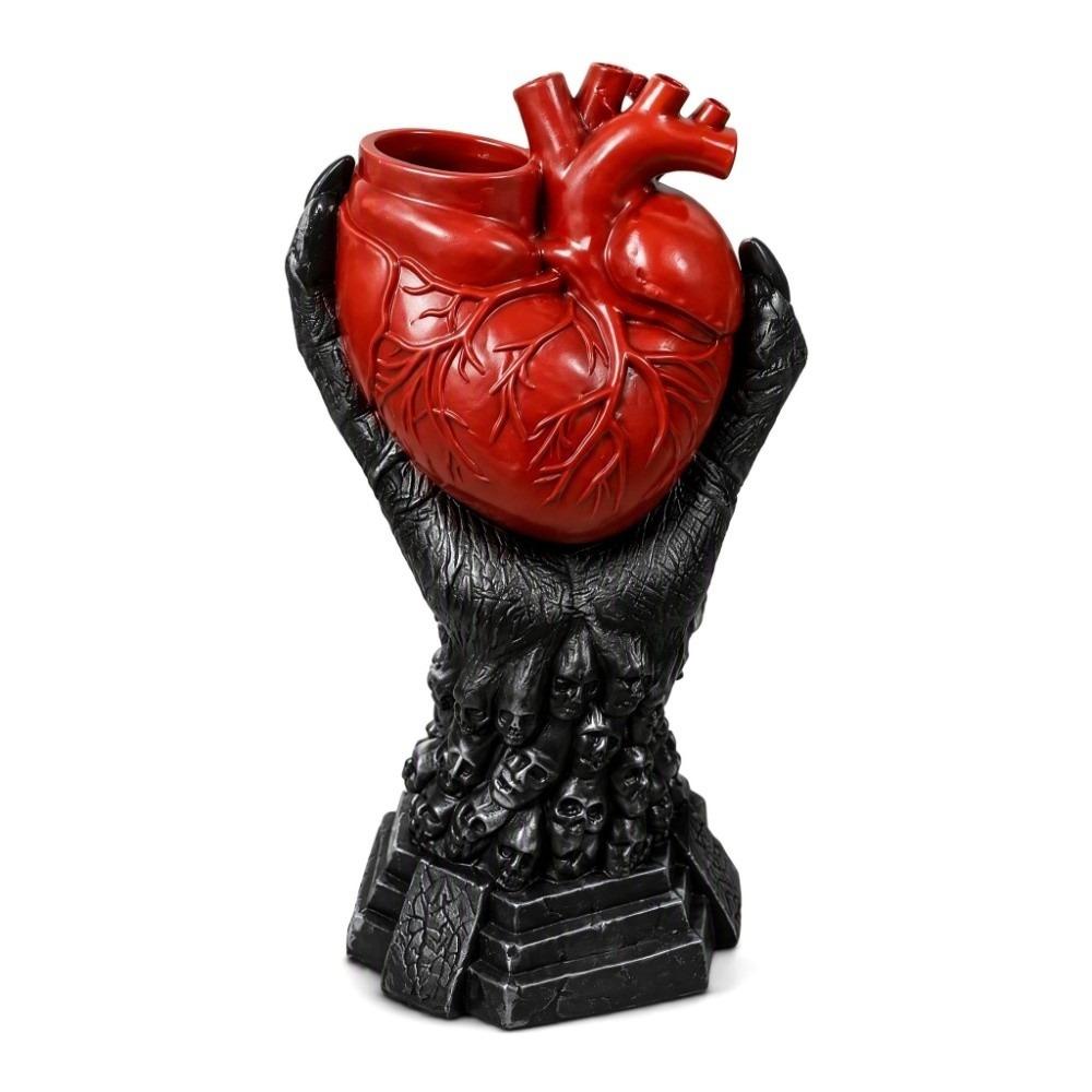 Heart-shaped Resin Vase Nordic Style Flower Pot Heart-shaped Vase Halloween Decor