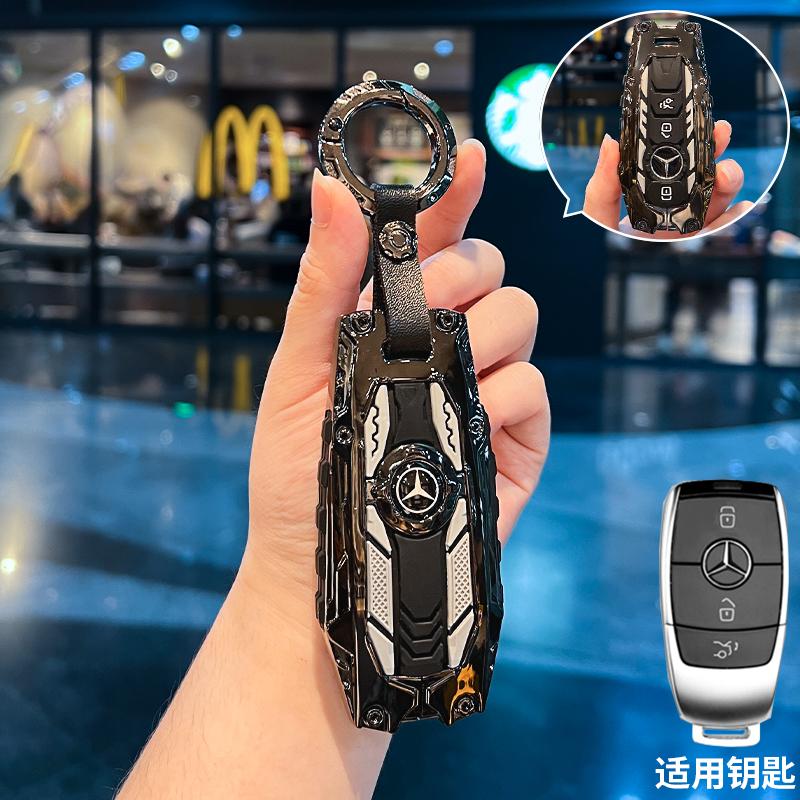 TXF4   Key Fob Cover for Benz Key Case Protector Shell for Benz A-B-C Class S-Class G-Class E-Class CLA GLB CLS GLE GLC