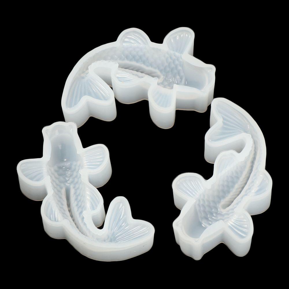Pendant Craf Handmade Silicone Mould Resin Casting Tool Jewelry Making Koi Fish Epoxy Mold