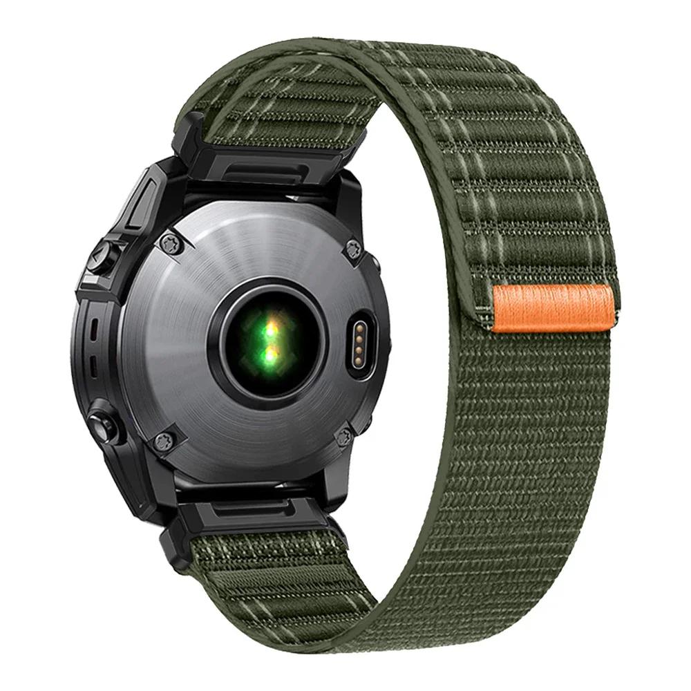 Быстросъемный плетеный нейлоновый ремешок 22 мм 26 мм для Garmin Fenix E 8 47 мм 51 мм 7 7X 6 6X 5 5X Plus/Enduro 3/Epix Pro Gen 2 Браслет