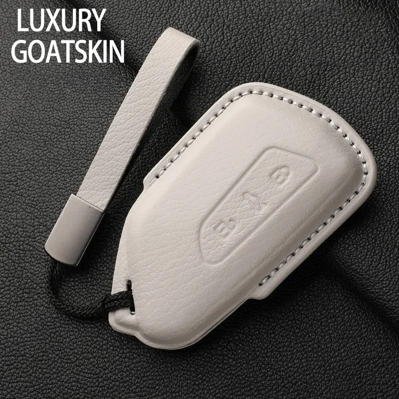 Кожаный чехол-брелок для ключа автомобиля Для Vw Volkswagen Golf 8 Mk8 Id.3 Id.4 Cupra Skoda Octavia Seat Leon Mk4 Formentor Tarraco
