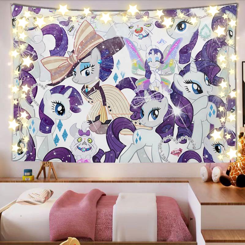 Гобелен My Little Pony - Милый Декор для Комнаты Девочки, Общежития, Настенное Украшение, Фон.