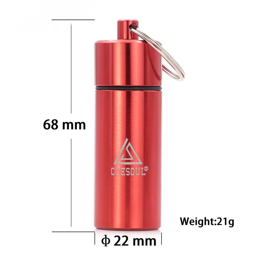 CUESOUL Портативный кейс для хранения дротиков с мягким наконечником в мини-алюминиевой банке, красный кейс с черными мягкими наконечниками (CSDA-BZH07-1)