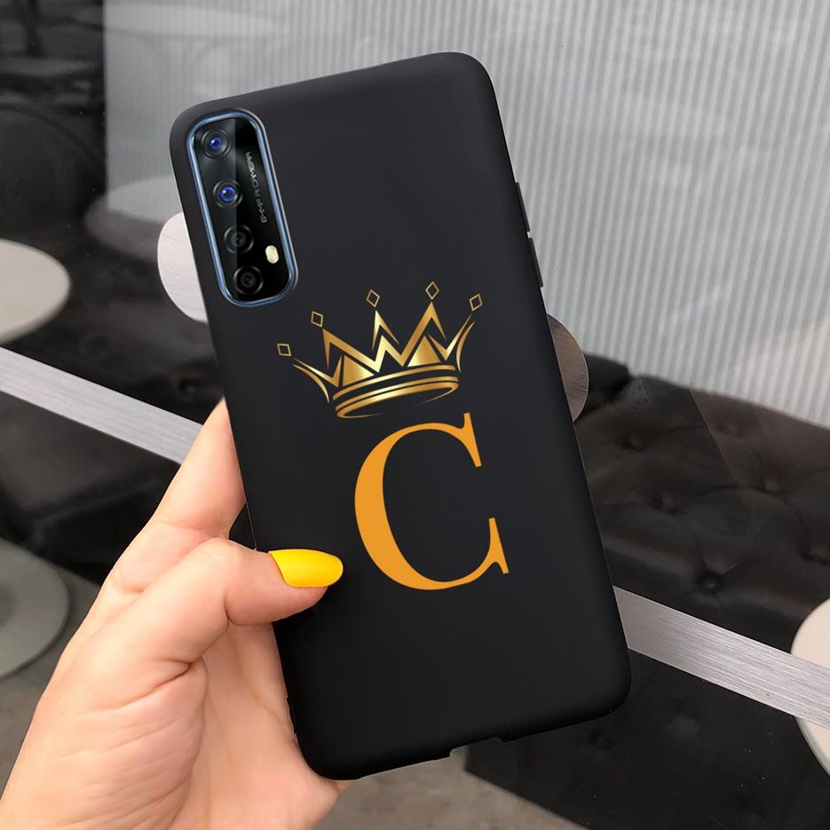 Чехол для Realme 7 Милые Буквы Короны Чехол Мягкий Силиконовый ТПУ Чехол для Телефона Для Oppo Realme 7 Pro Realme7 5G Задняя Крышка Чехол Бампер