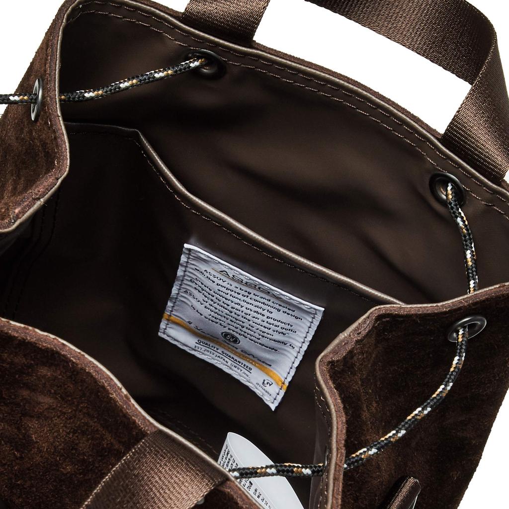[Assob] Сумка через плечо WP SUEDE DRAW STRING BAG CHOCO