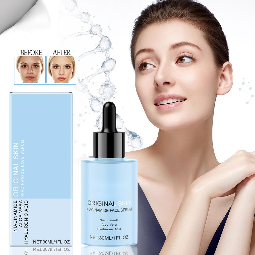 Ниацинамид сыворотка для лица увлажняющая и питательная сыворотка осветляющая тонкие морщины укрепляющая увлажняющая сыворотка для лица(30мл)