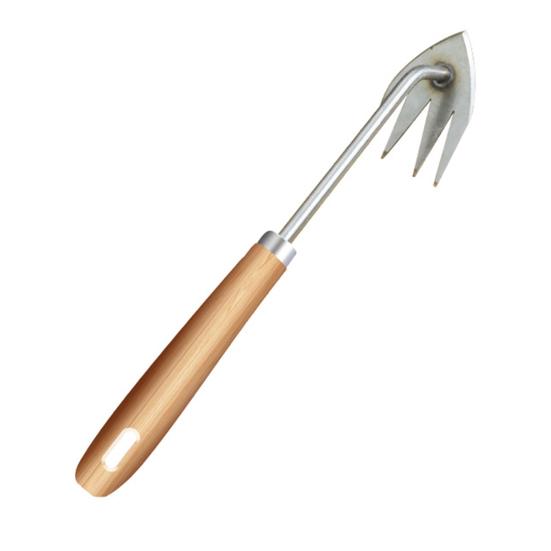 Сверхпрочный инструмент для прополки сорняков из нержавеющей стали с 3 или 4 зубьями, ручной прополочник с длинной ручкой для огорода и двора