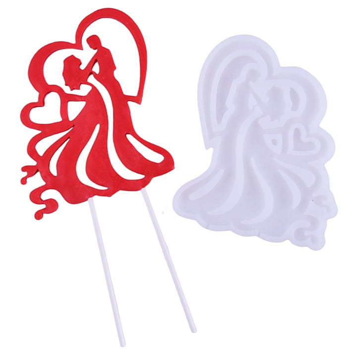 Silicone Mold for Isomalt Sugar Paste Newlyweds