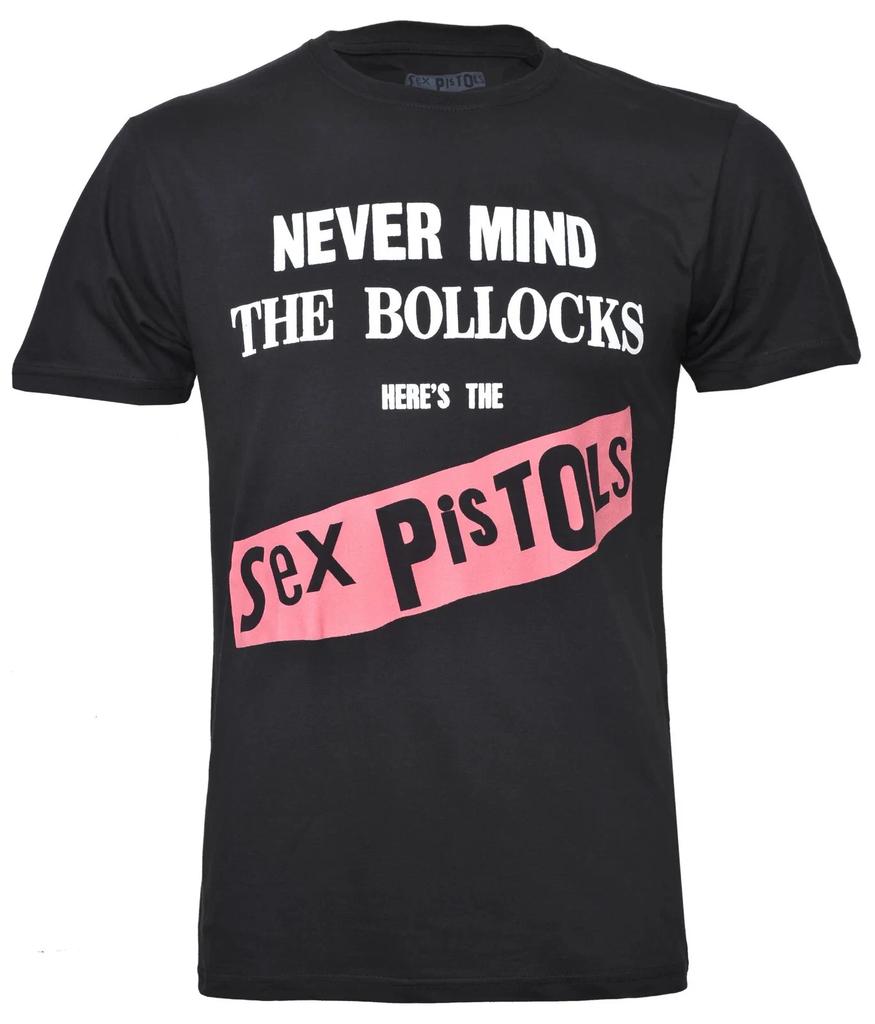 Sex Pistols T Shirt Never Mind the Bollocks Punk Album Art Black New
