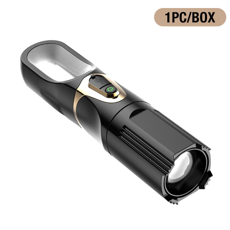 LED flashlight outdoor strong light charging long endurance multifunctional camping light portable home emergency cob work light