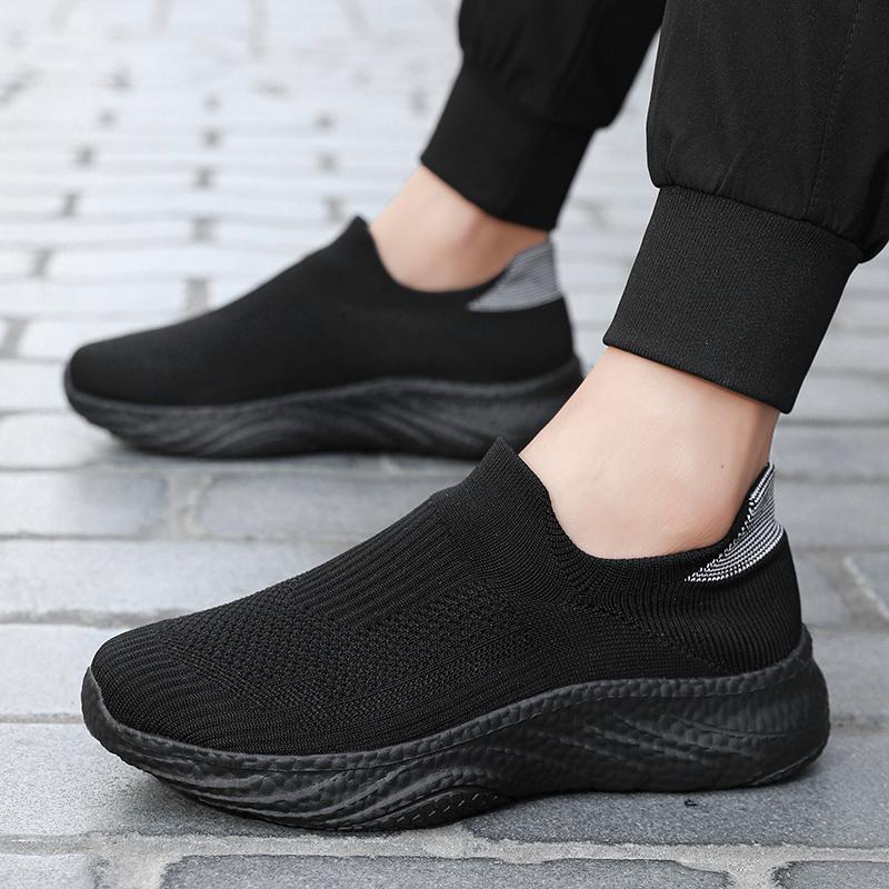 Мужская повседневная спортивная обувь большого размера, противоскользящая и дышащая, теннисная, для бега и для пожилых людей для ходьбы