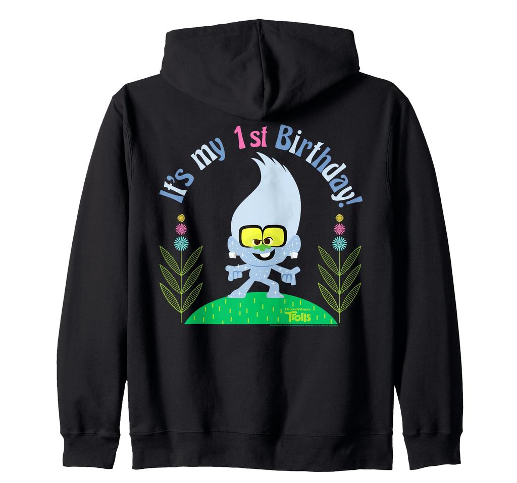 Толстовка с капюшоном на молнии DreamWorks Trolls Little Diamond на первый день рождения