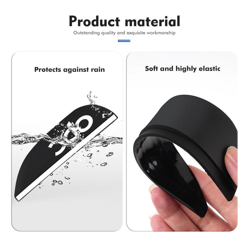 For Opel 2Pcs Car Logo Sun Visor Rearview Mirror Rain Eyebrow Shield Sticker Mokka Astra H G J Corsa Zafira Insignia Meriva OPC