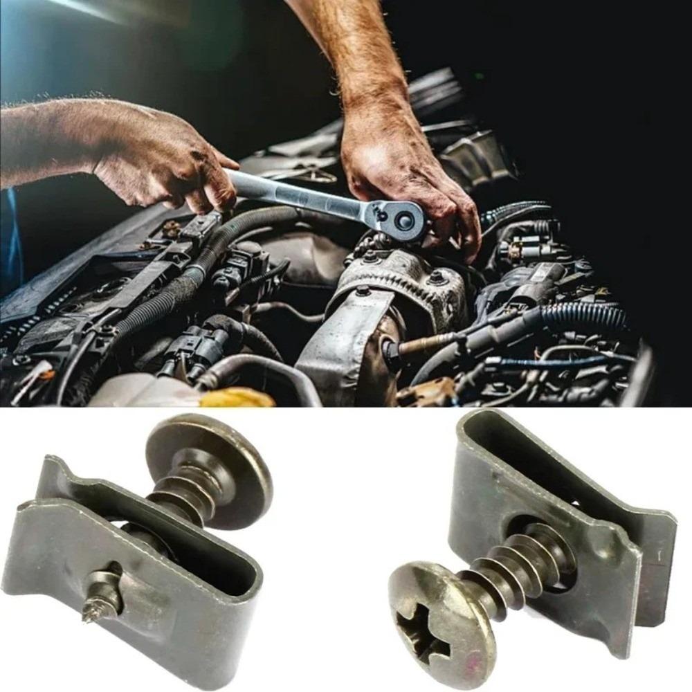 20/40/60Pcs Anti Rust U-Type Fastener Clips Iron Metal Screw Clips Car Accessories
