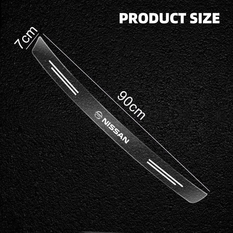 Transparent Car Trunk Badge Protective Sticker Car Accessories For Nissan Qashqai X J10 J11 Trail Tiida Juke Teana Pulsar Altima