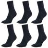 Asuka Half Sizes 6 Pairs Five-Toe Socks, 100% Cotton, Length, Men's, 25-27cm,