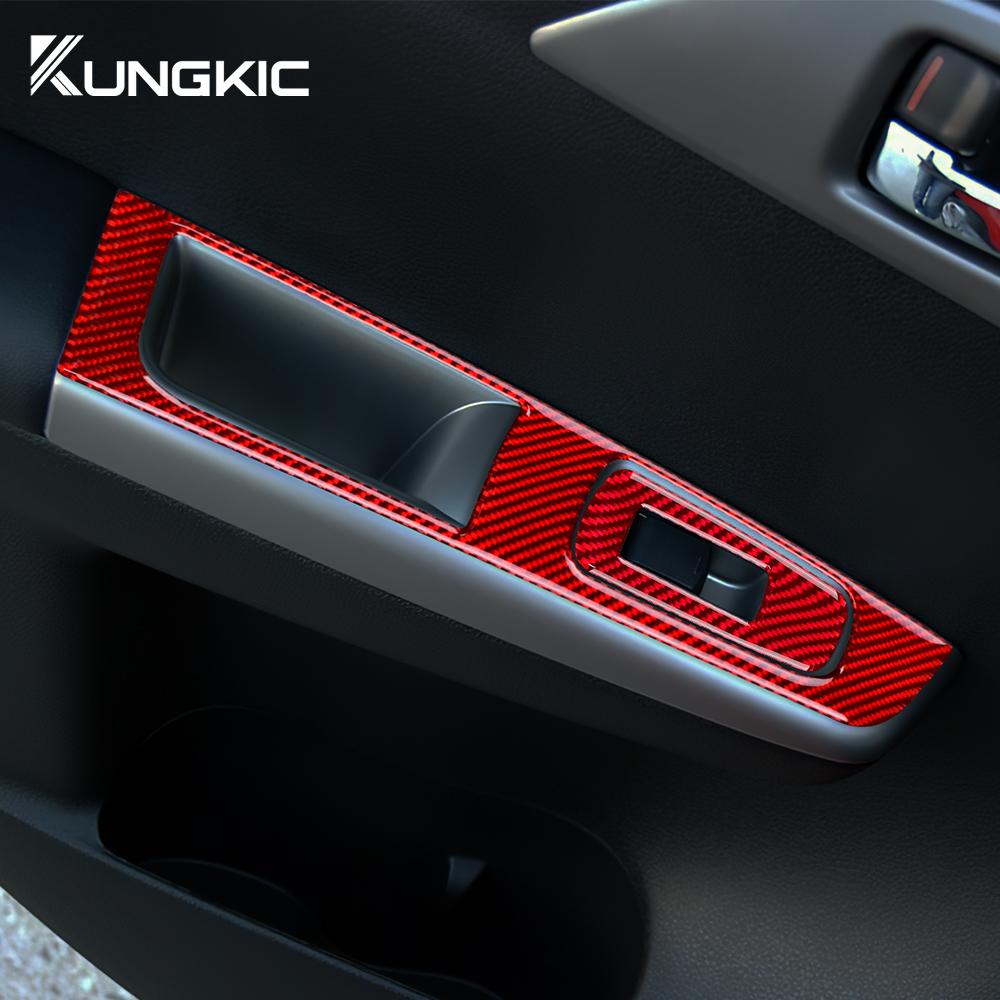 Carbon Fiber Style Interior Sticker Trim for Subaru Impreza 2009 2010 2011 LHD RHD Door Window Switch Button Interior Panel