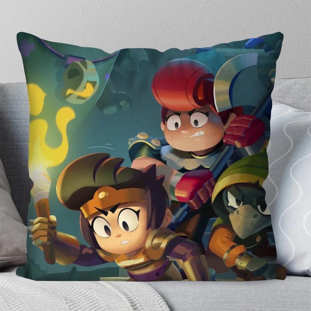 Боевая мобильная игра s-stars игра Наволочка Квадратная подушка Спальня Диван Досуг Комфортная подушка Гостиная Домашнее украшение 40X40