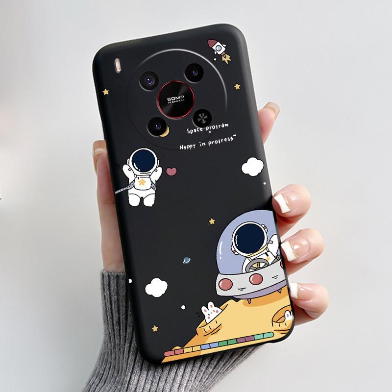 Милый Мультяшный Чехол Для ZTE Blade V70 MAX / ZTE Nubia V70 Max Печатный Корпус Защитная Крышка Мягкий Силикон Черный Корпус